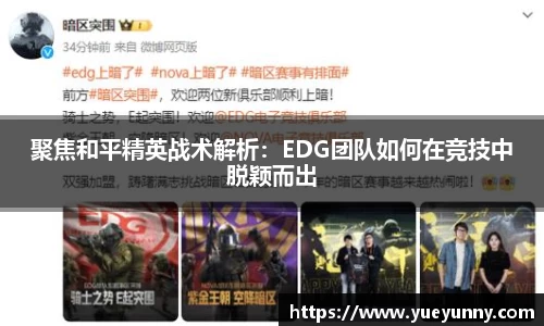 聚焦和平精英战术解析：EDG团队如何在竞技中脱颖而出